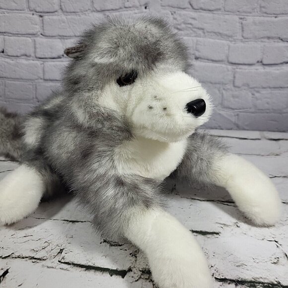 Folkmanis Timberwolf Full-Body Plush Hand Puppet Lifelike Gray Wolf Storytelling - Picture 6 of 11